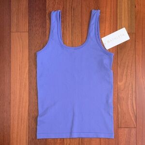 Athleta Lavender Ribbed Tank Top